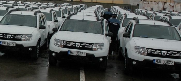 Parcul auto al Poliției, înnoit cu Dacia Duster
