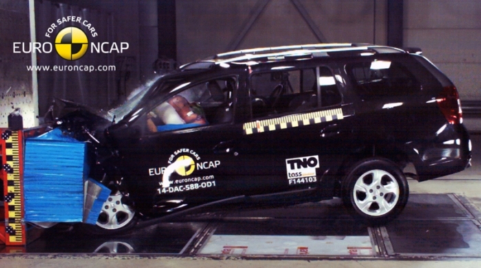 Rezultat slab pentru Logan MCV la testele EuroNCAP 