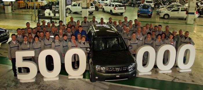 Dacia a produs 500.000 de Duster la Mioveni