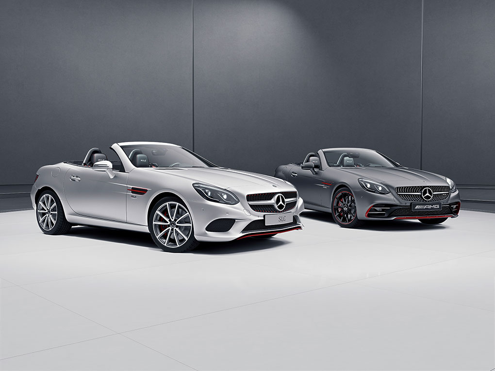 SLC RedArt Edition și SL designo Edition, moda primăvară 2017, de la Mercedes